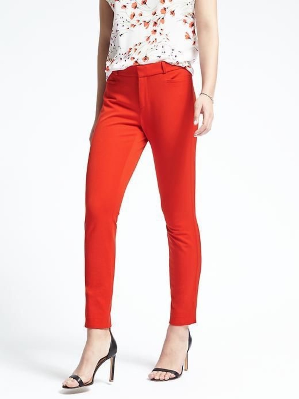 NWT Banana Republic - Sloan Straight Leg Pants - Red